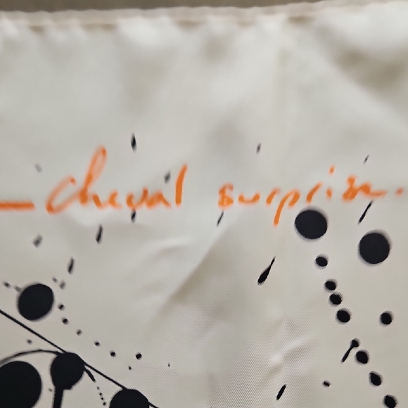 Hermès Scarf Cheval Surprise - Black/ Orange - Picture 6 of 7